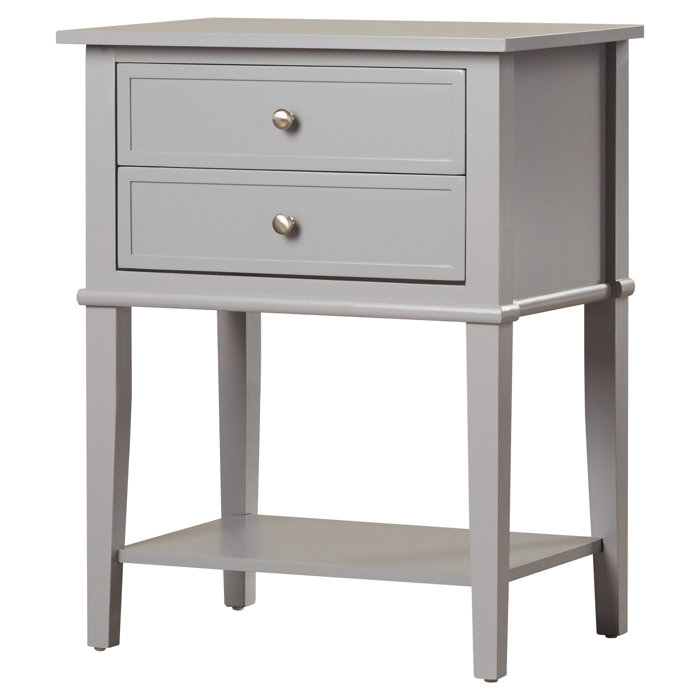 Beachcrest Home Dmitry 2 Drawer End Table & Reviews Wayfair.ca